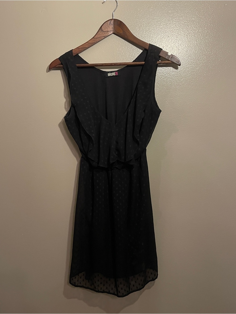 Classic Black Sleeveless Mini Dress by Mixxed 26